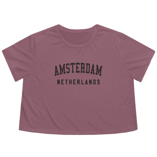 Discover netherlands Flowy Cropped Tees