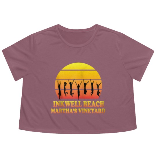 Discover Inkwell Beach Oak Bluffs Martha s Vineyard MA Vint Flowy Cropped Tees