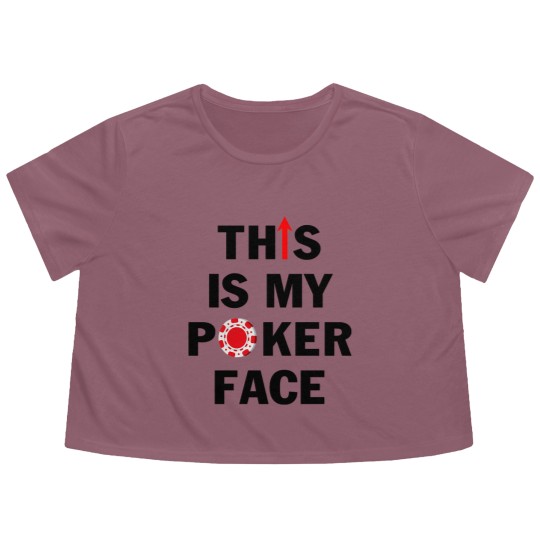 Discover This is My Poker Face with Chip Funny Casino Gambler Card Player Flowy Cropped Tees for Men - This Is My Poker Face With Chip Funny - Flowy Cropped Tees