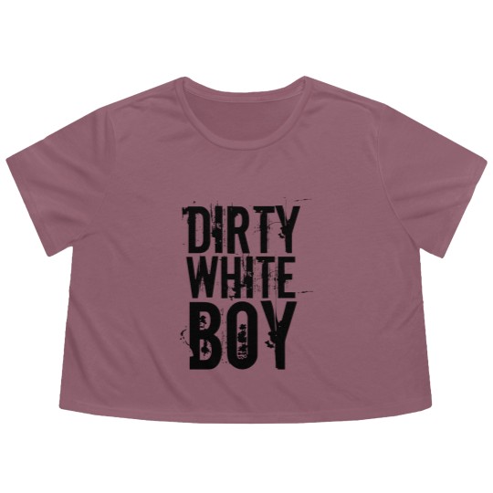 Discover VINTAGE MEN'S , DIRTY WHITE BOY Flowy Cropped Tees