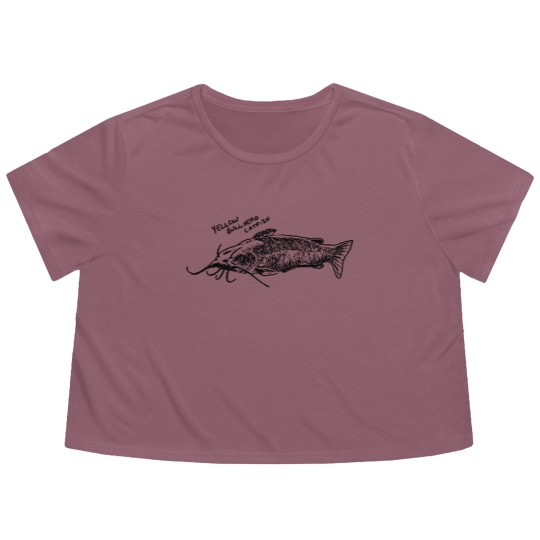 Discover Yellow bullhead catfish Flowy Cropped Tees