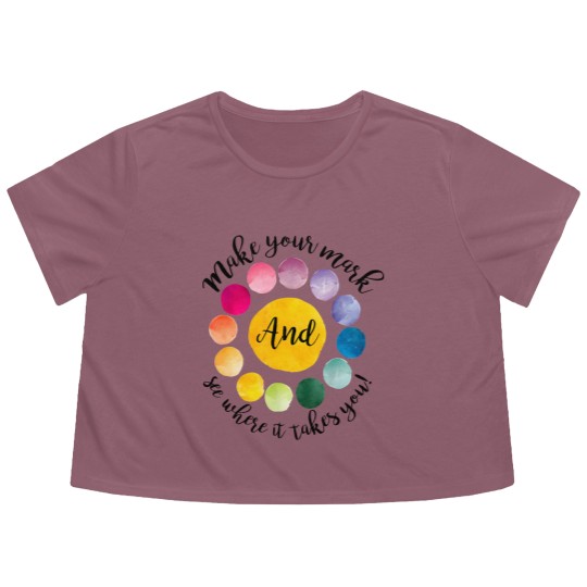 Discover Make Your Mark Happy International Dot Day Flowy Cropped Tees
