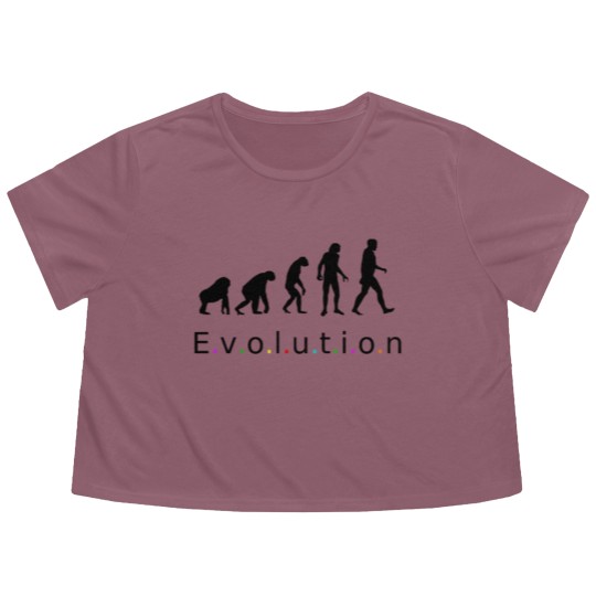 Discover Evolution, Homo Sapiens Flowy Cropped Tees