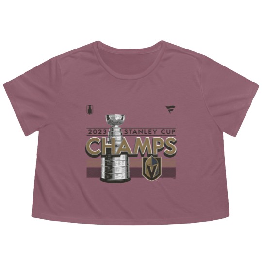 Discover Las Vegas hockey team Fanatics 2023 Golden Knights Flowy Cropped Tees Gift For Fans