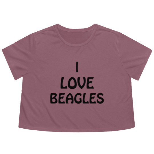 Discover Barry Loves Beagles - Beagles - Flowy Cropped Tees