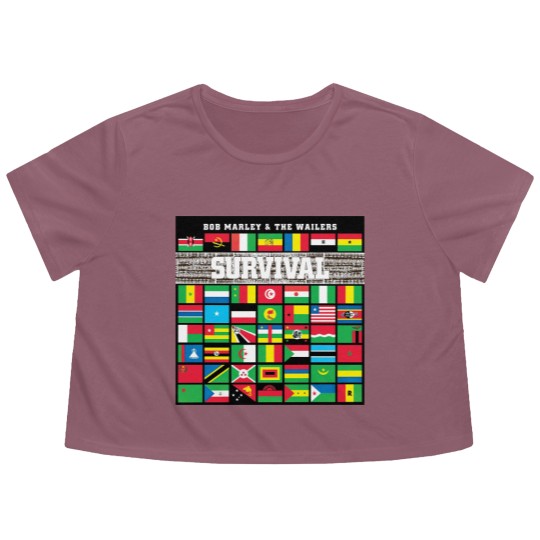 Discover Bob Marley Flowy Cropped Tees, Reggae Music Band Flowy Cropped Tees