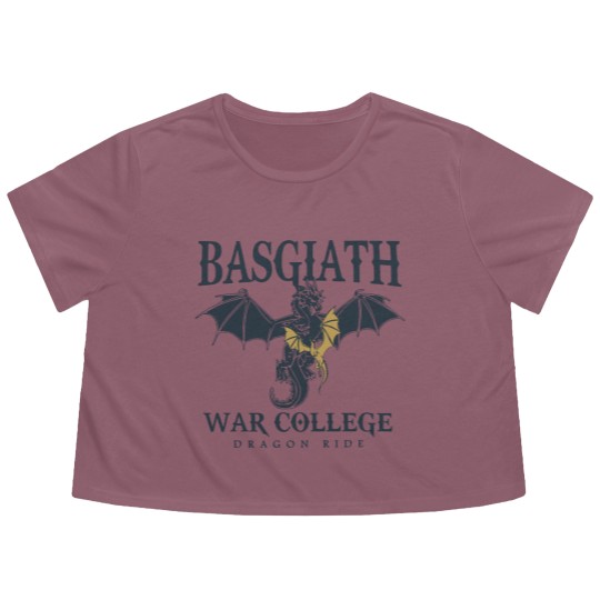 Discover Basgiath War College Flowy Cropped Tees, Fourth Wing Flowy Cropped Tees