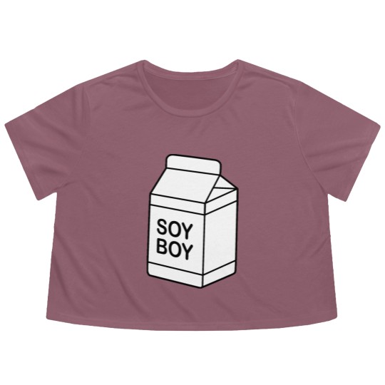 Discover Soy Boy vegan bucket hat Flowy Cropped Tees