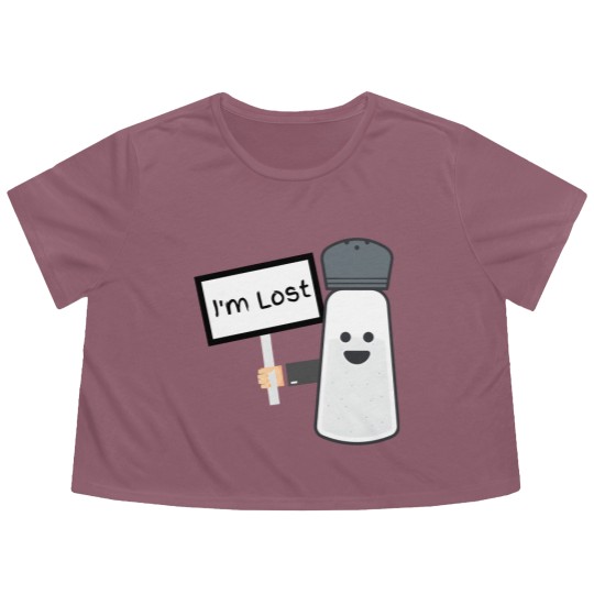 Discover Lost shaker of salt Classic Flowy Cropped Tees