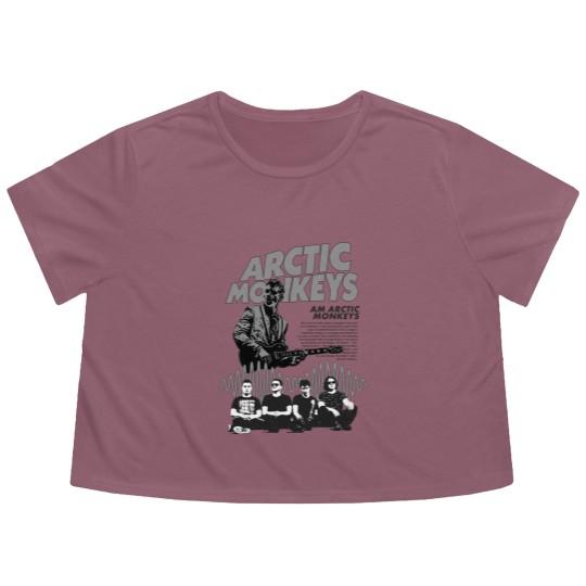 Discover Arctic Monkeys Am album Flowy Cropped Tees, Arctic Monkeys Tour 2023 Flowy Cropped Tees