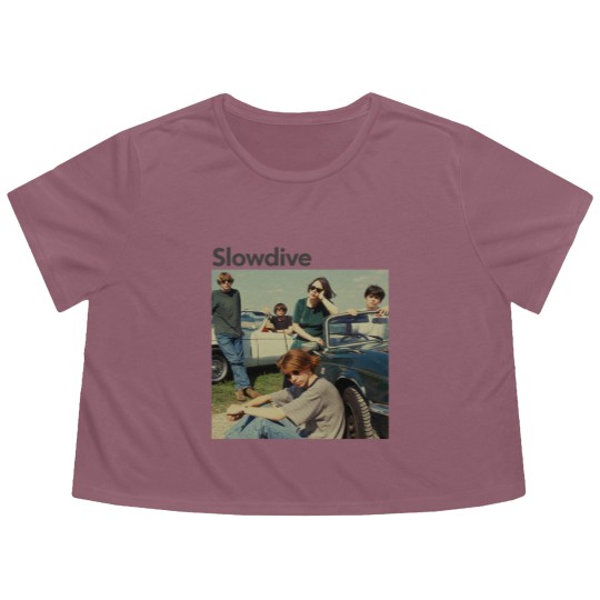 Discover 90s Slowdive Band Flowy Cropped Tees, Slowdive Flowy Cropped Tees
