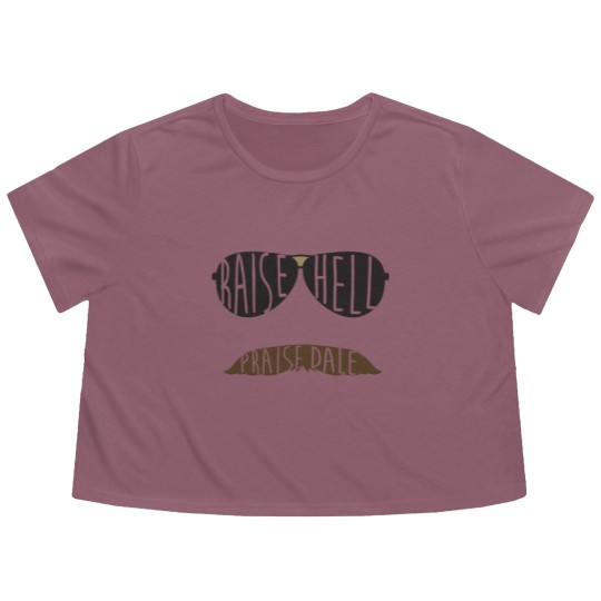 Discover Raise Hell Praise Dale Flowy Cropped Tees