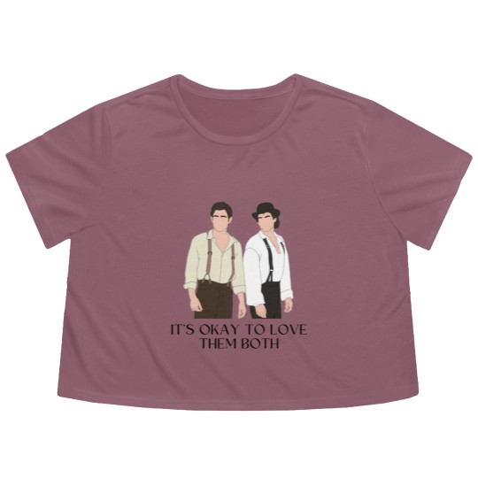 Discover It's okay to love them both - The vampire diaries Flowy Cropped Tees | Salvatore Brothers The vampire diaries