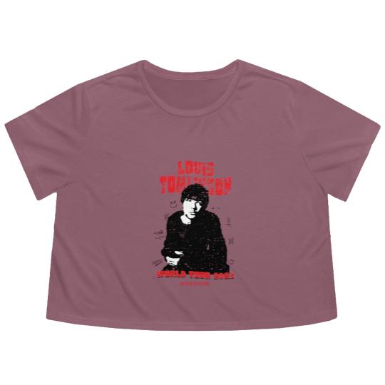 Discover Louis Tomlinson Flowy Cropped Tees, Faith in the future world tour Flowy Cropped Tees