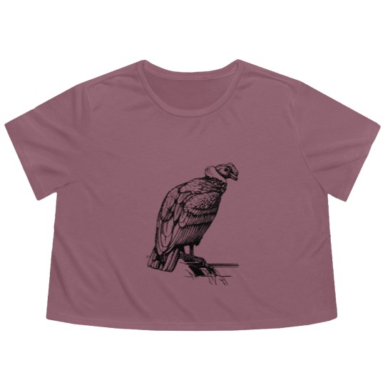 Discover condor vulture Flowy Cropped Tees