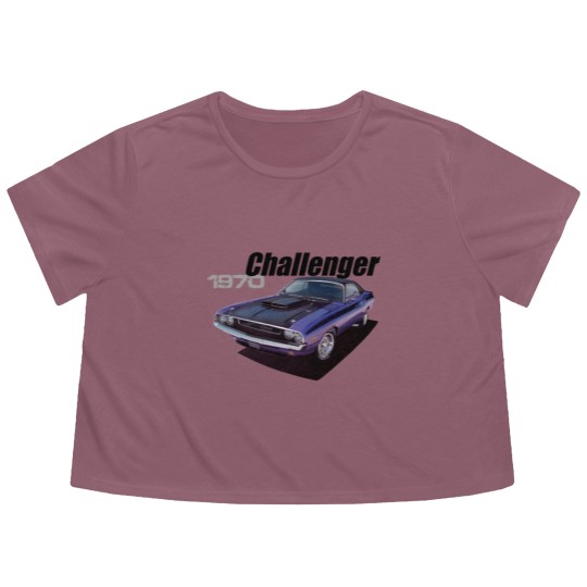 Discover 70 challenger in purple Flowy Cropped Tees