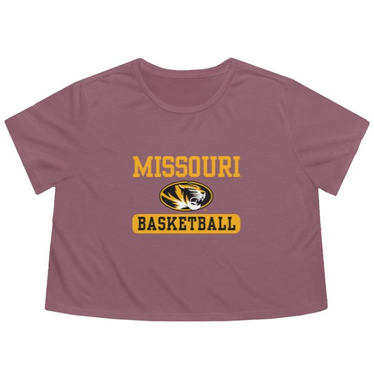 Discover Missouri Tigers Basketball Officially Licensed Flowy Cropped Tees
