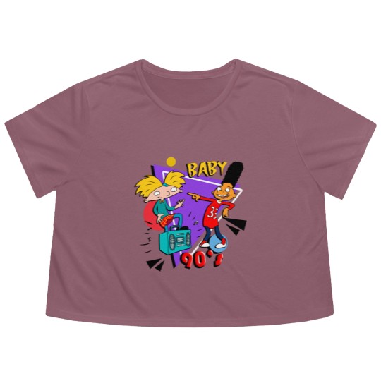 Discover Hey arnold! 90s Baby - Hey Arnold - Flowy Cropped Tees