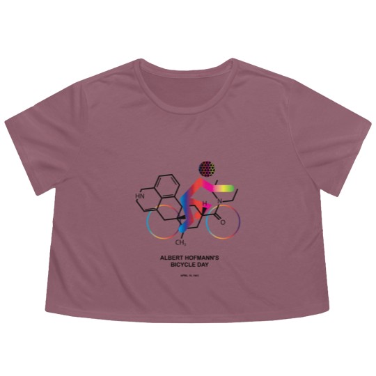 Discover Albert Hofmann's Bicycle Day Flowy Cropped Tees