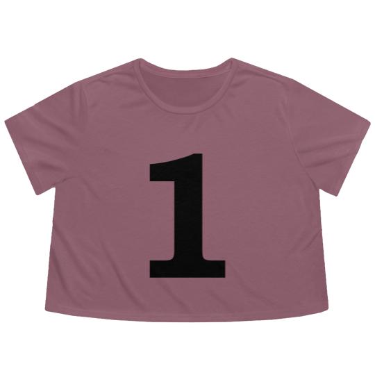 Discover number - 1 - one Flowy Cropped Tees