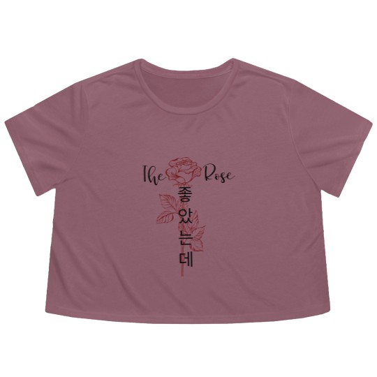 Discover Vintage Retro The Rose Kpop Flowy Cropped Tees, The Rose World Tour Flowy Cropped Tees