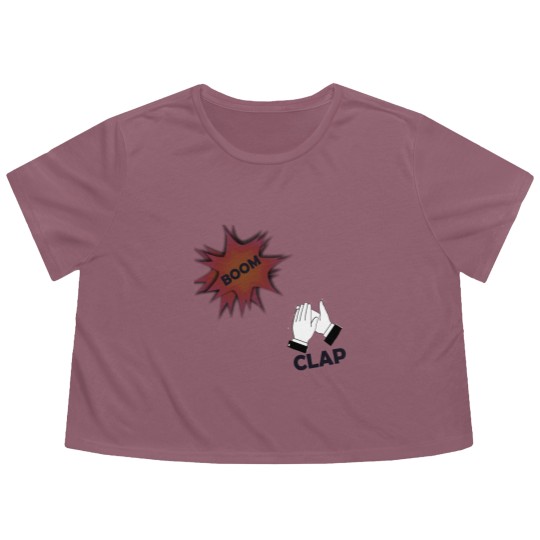 Discover Charli XCX Inspired designs Boom Clap Flowy Cropped Tees
