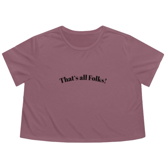 Discover That's All Folks Flowy Cropped Tees