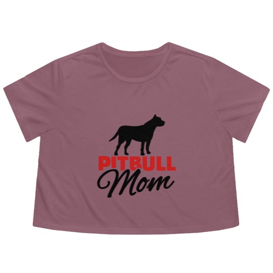 Discover Pit bull Flowy Cropped Tees