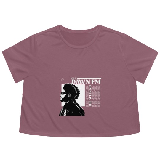 Discover Weeknds Flowy Cropped Tees / Dawn Fm Custom Album Cover Flowy Cropped Tees