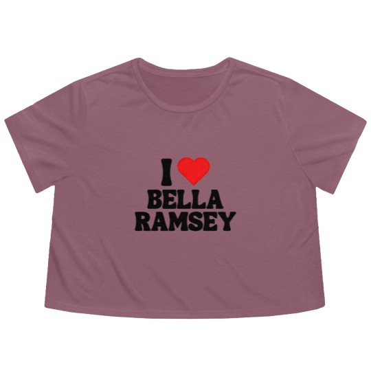 Discover Y2K Baby Flowy Cropped Tees, Bella Ramsey, Movie TV Actor, 2000s Flowy Cropped Tees