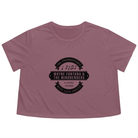 Discover Wayne Fontana & The Mindbenders - The unforgettable - Music lasts forever - If you miss a musici Flowy Cropped Tees