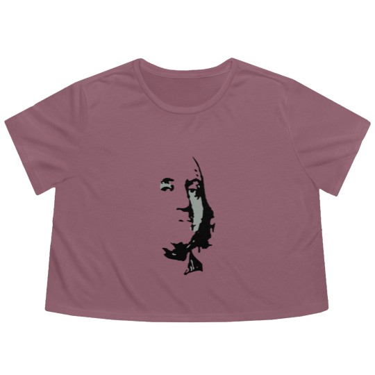 Discover Ben Franklin Half Face Flowy Cropped Tees