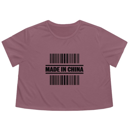 Discover Made in China Flowy Cropped Tees