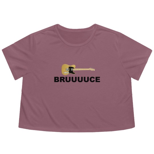 Discover Bruuuuce Classic Flowy Cropped Tees, Bruce Springsteen Tour Flowy Cropped Tees