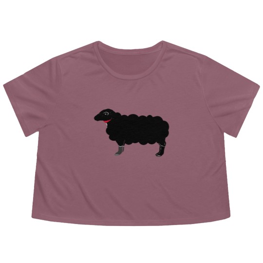 Discover The Black Sheep Flowy Cropped Tees