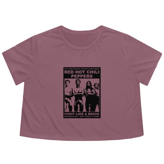 Discover Red Hot Chili 90s Vintage Style Unisex Flowy Cropped Tees, RHCP Flowy Cropped Tees