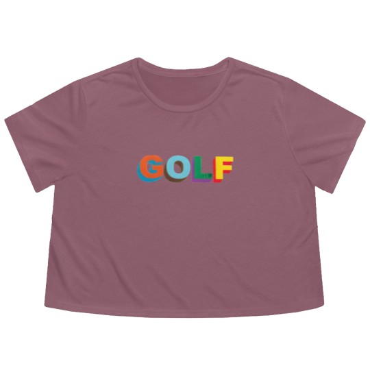 Discover Multi color 3D Golf Wang Flowy Cropped Tees