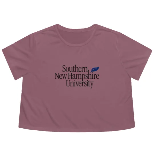 Discover Southern New Hampshire University Flowy Cropped Tees