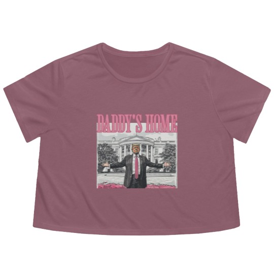 Discover Daddys Home Trump 2024 Flowy Cropped Tees
