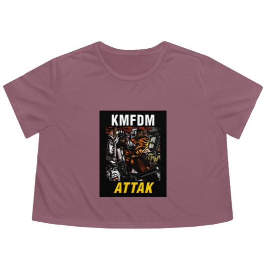 Discover KMFDM ATTAK - Vintage Flowy Cropped Tees