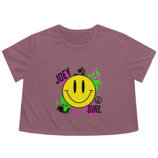 Discover Joey Girl NKOT Block Flowy Cropped Tees, Joey McIntyre, New Kids on Block, Retro, 80s, 90s Short-Sleeve Flowy Cropped Tees