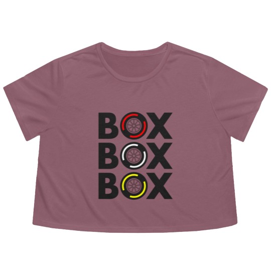 Discover Box Box Box Flowy Cropped Tees