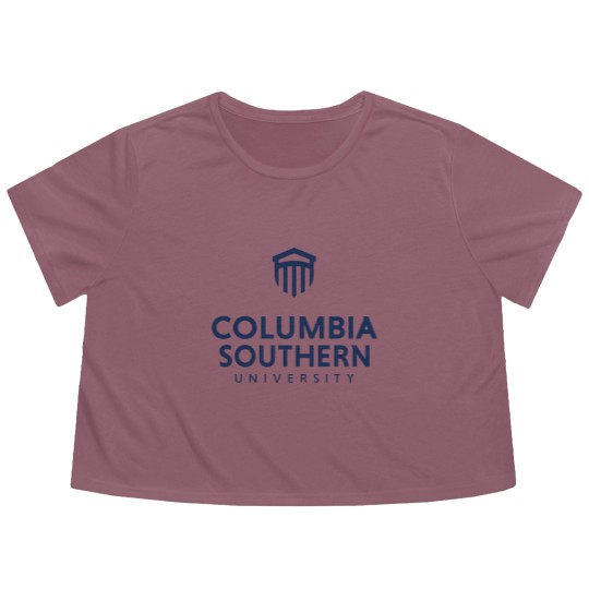 Discover Columbia Southern University Flowy Cropped Tees