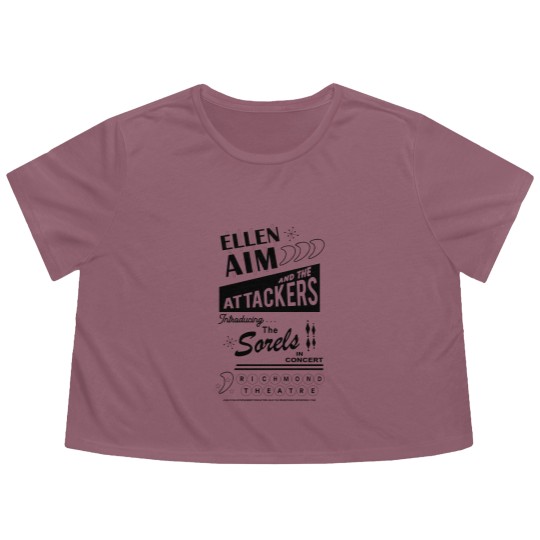 Discover Ellen Aim and the Attackers Concert Poster from Streets of Fire - Streets Of Fire - Flowy Cropped Tees