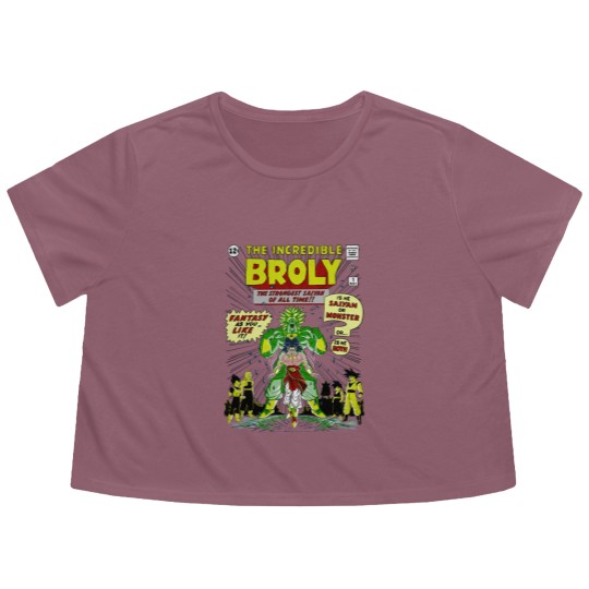 Discover The incredible Broly Flowy Cropped Tees