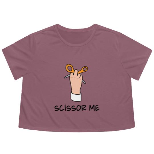 Discover The Office – Scissor Me Flowy Cropped Tees