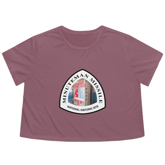 Discover Minuteman Missile National Historic Site shield Flowy Cropped Tees