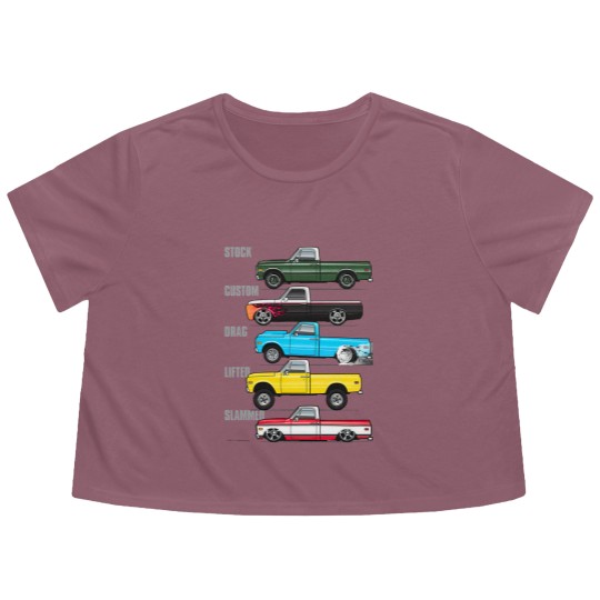 Discover 69-72 Classic Trucks - Chevy Trucks - Flowy Cropped Tees