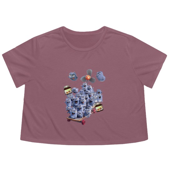 Discover Happy Lemmings Tabodi and Grizzy Flowy Cropped Tees