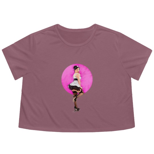 Discover Pinup Flowy Cropped Tees , Pinup Flowy Cropped Tees